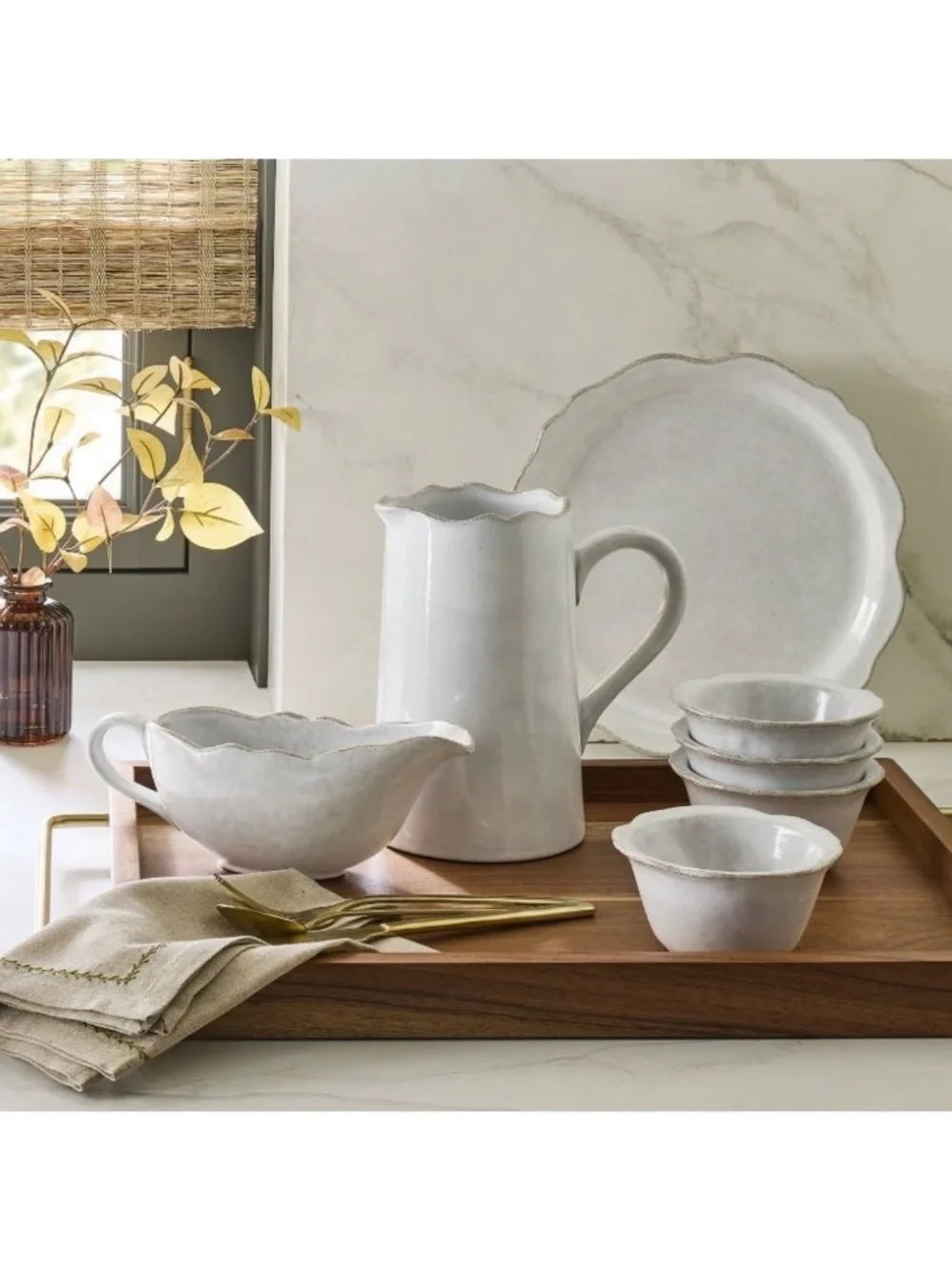 Carved Edge Gravy Boat Cream - Hearth & Hand Magnolia